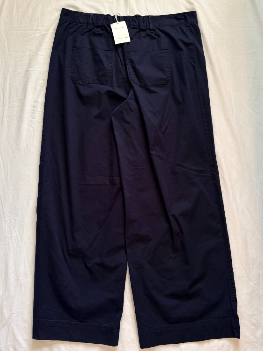 NWT Free Assembly Wide Leg Patch Pocket Pants Dark Navy XL - Picture 3 of 13